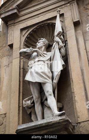 Statue on the Loggia del Mercato Nuovo in Florence, Italy Europe Stock Photo