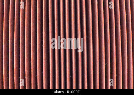 Changing an air filter . Detail, texture, Dirty, air filter surface . General auto maintenance concept Stock Photo