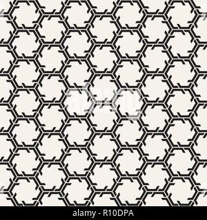 Vector seamless lines mosaic pattern. Modern stylish abstract texture. Repeating geometric tiles Stock Vector