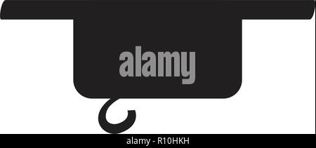 Isolated whole rest musical note Stock Vector