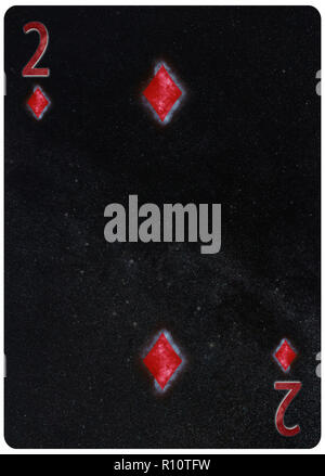 2 Of Diamonds Playing Card Two Of Diamonds Playing Cards Stock Photo