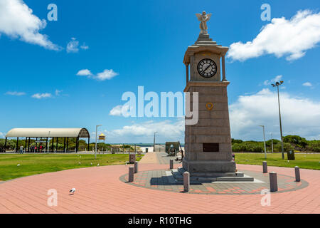 The war memorial clock tower at Semaphore beach South Australia on 7th November 2018 Stock Photo