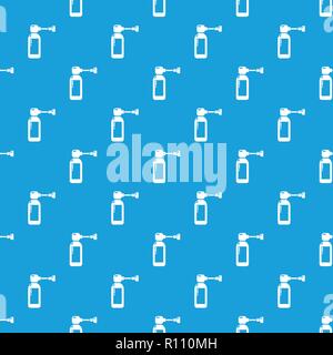 Inhaler pattern vector seamless blue Stock Vector