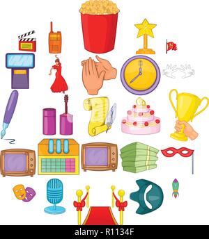 Avocation icons set, cartoon style Stock Vector Image & Art - Alamy