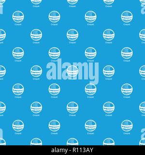 Croquet pattern vector seamless blue Stock Vector