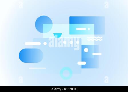 Web pages design composition. Gradient network Stock Vector