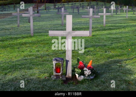 A Grave Marker 30 Nov 1944 Adorned With Flowers At His Last Resting a-grave-marker-30-nov-1944-adorned-with-flowers-at-his-last-resting
