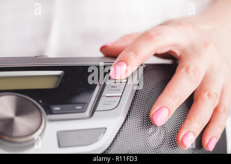 Audio system control board close view Stock Photo