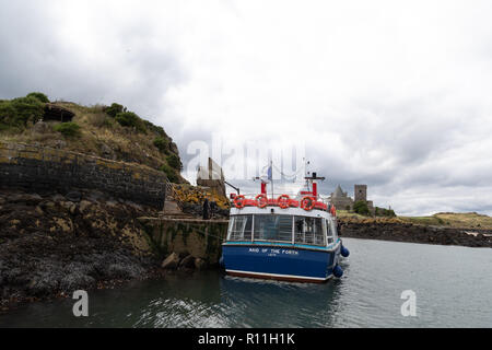 The Maid of the Forth in dock at Inchcolm, Fife, Scotland Stock Photo