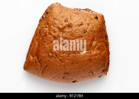 freshly baked bread isolated on white background Stock Photo