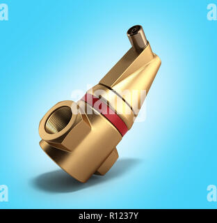 air separator for plumbing 3D rendering on a gradient background Stock Photo