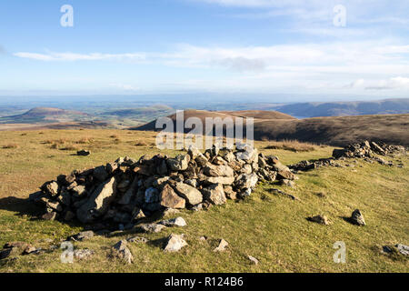 The View From the Summit of Stybarrow Dodd Towards Hart Side and the Eden Valley, Lake District, Cumbria, UK Stock Photo