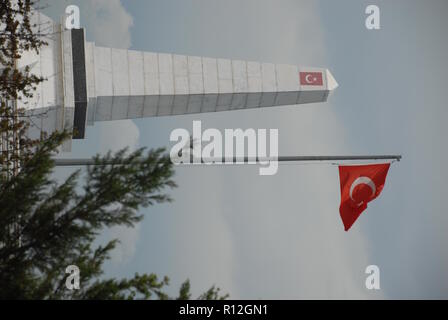 Ankara, Turkey – June 4, 2017: Sakarya Pitched Battle Historical National Park Gazitepe Martyrdom is located in Polatlı district. Stock Photo