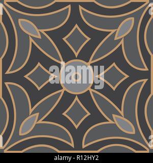 Mural decorative geometric seamless pattern Stock Vector