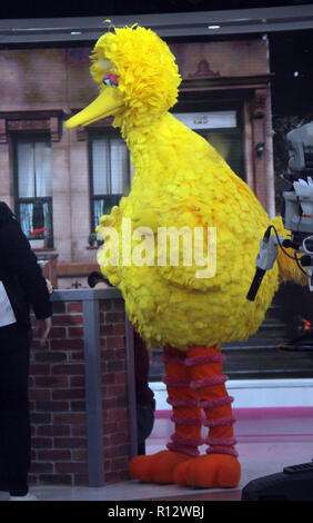 New York, NY, USA. 08th Nov, 2018. 2018 Big Bird at Today Show to talk about new season of Sesame Street in New York November 08, 2018 Credit: Rw/Media Punch/Alamy Live News Stock Photo