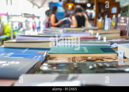 Porto Alegre, Brazil. 08th Nov, 2018. Movimento 64 fair of the book of Porto Alegre. Credit: Omar de Oliveira/FotoArena/Alamy Live News Stock Photo