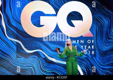 Berlin, Germany. 08th Nov, 2018. Barbara Schöneberger hosts the gala 'GQ Men of the Year 2018'. Credit: Jens Kalaene/dpa/Alamy Live News Stock Photo