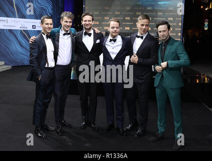 Berlin, Germany. 08th Nov, 2018. The cast of 'The Boat' is coming to the gala 'GQ Men of the Year 2018'. Credit: Jörg Carstensen/dpa/Alamy Live News Stock Photo