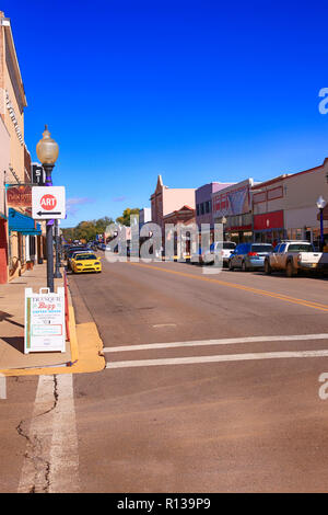 View Of The Stores On N Bullard Street In Downtown Silver City Nm Stock 