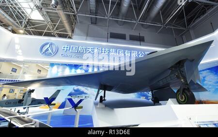 Zhuhai, China. 08th Nov, 2018. The CH-7 Airplane can be seen at Zhuhai Air Show 2018 in Zhuhai, south China's Guangdong Province. Credit: SIPA ASIA/Pacific Press/Alamy Live News Stock Photo