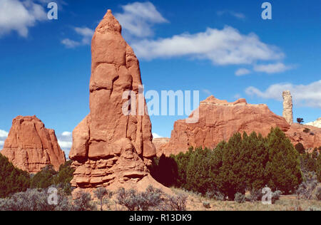 Columnar sand pipes,Kodachrome Basin State Park,Utah Stock Photo