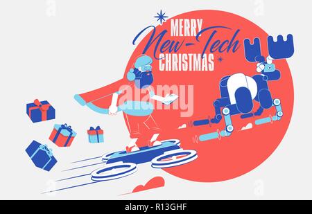 In a fast moving world, digital and technologies are more and more part of our life, and a new kind of gift specially for Christmas. This version of S Stock Vector