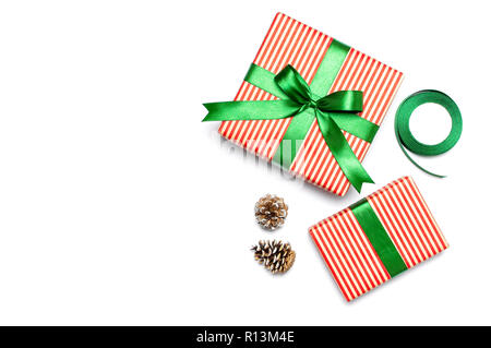 Roll Wrapping Paper Scissors Tags Ribbons Stock Photo 2301598667