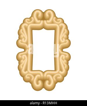 Frame royal style. Royal design template. Richly decorated. Vector illustration Stock Vector