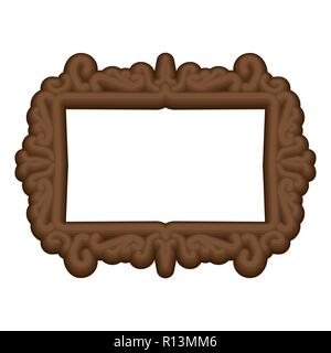 Frame royal style. Royal design template. Richly decorated. Vector illustration Stock Vector