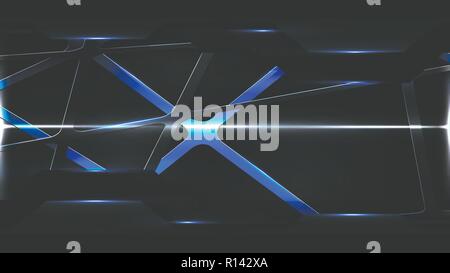 Abstract digital technology futuristic grid cyber background vector design Stock Vector