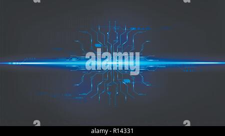 Abstract digital technology operating system background template vector design Stock Vector