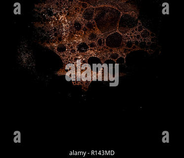 Abstract grunge cellular background against black Stock Photo