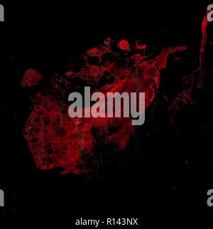 Abstract grunge cellular background against black Stock Photo