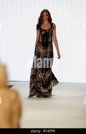 A model wears Lisa Ho fashions on Day Four of Australian Fashion Week, being held in A model wears Lisa Ho fashions on Day Four of Australian Fashion Week, being held in