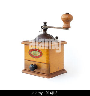 Old Italian traditional and manual coffee grinder Stock Photo