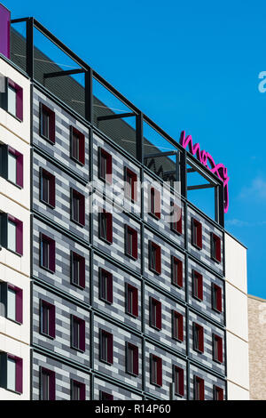 Moxy London Stratford Hotel, Great Eastern Street, Stratford, London, England, U.K. Stock Photo