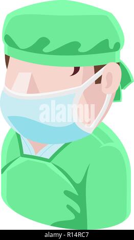 Surgeon Doctor Man Avatar People Icon Stock Vector