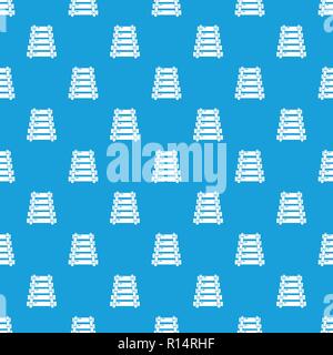 Xylophone pattern vector seamless blue Stock Vector