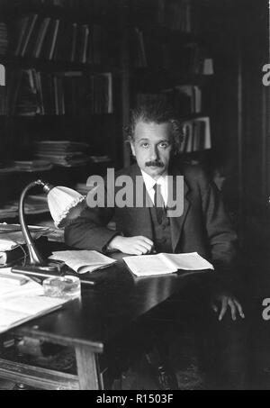 Portrait of philosopher and scientist Albert Einstein Stock Photo