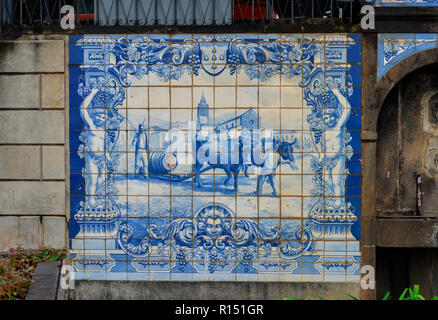 Azulejos, Funchal, Madeira, Portugal Stock Photo