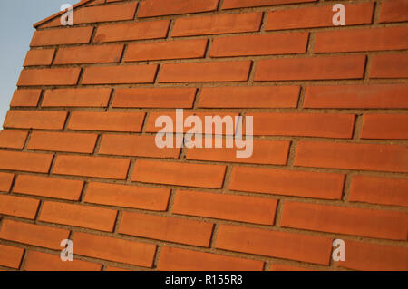 brick wall construction site Stock Photo
