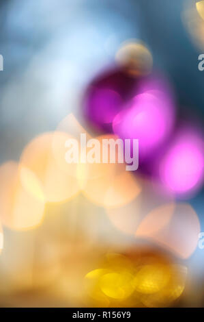 Christmas decorations defocused Stock Photo