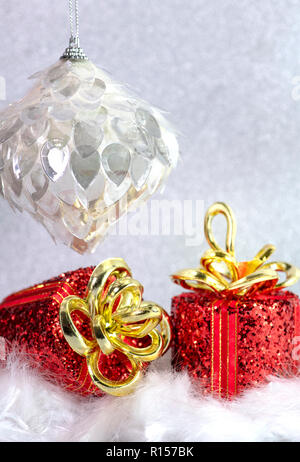 vertical xmas background shot for copy space and text over lay Stock Photo