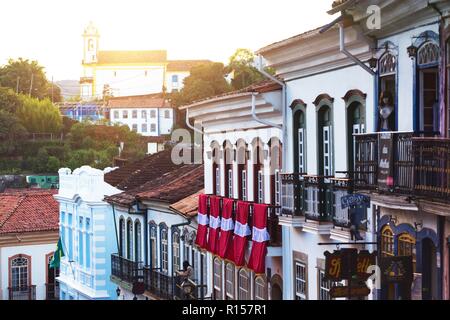 OURO PRETO, BRAZIL - MARCH 18, 2018:, view of the historical town Ouro Preto, Minas Gerais, Brazil Stock Photo