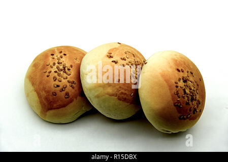 small breads with sesame Stock Photo
