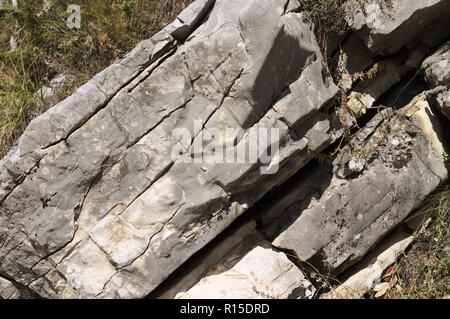 Isolated rock background (Marche, Italy, Europe) Stock Photo