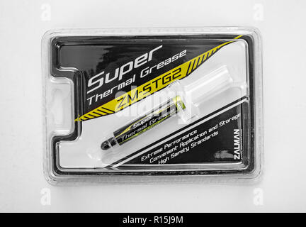 Thermal paste CPU PC Stock Photo