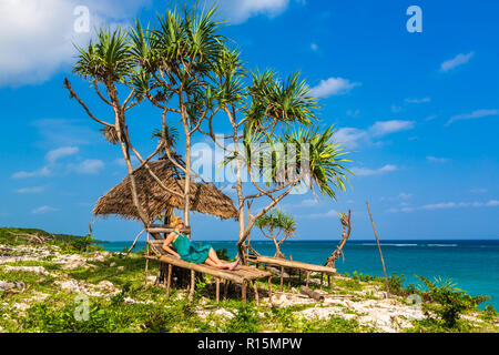 Beach view. Nungwi, Zanzibar, Tanzania. Stock Photo