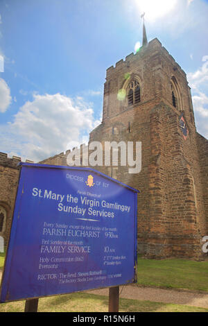 St. Mary the Virgin church in Gamlingay, Bedfordshire, England Stock Photo