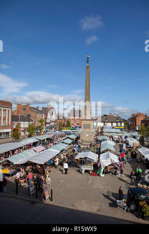 Ripon market square on market day Stock Photo